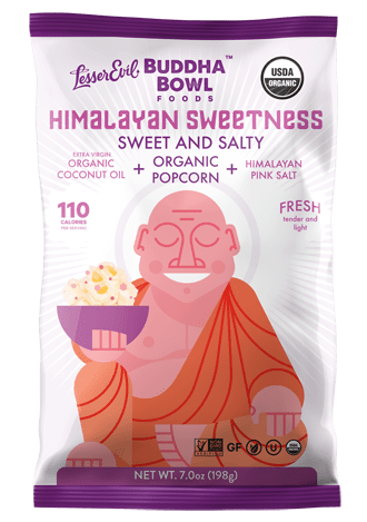 Lesser Evil Himalayan Sweetness Organic Popcorn