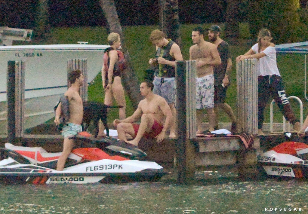 Miley Cyrus and Patrick Schwarzenegger Jet-Skiing Pictures