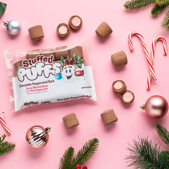 Stuffed Puffs Debuts Chocolate Peppermint Bark Marshmallows