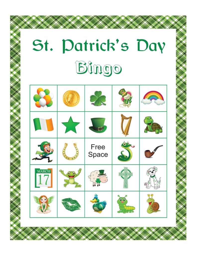 St. Patrick's Day Bingo | Turn Your Home Into a Pub With These 10 St. Paddy's  Day Drinking Games For Zoom | POPSUGAR Tech Photo 3