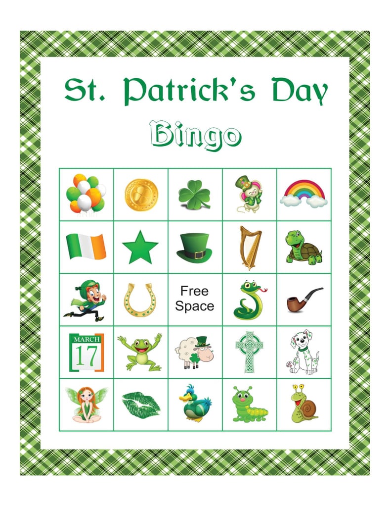 St. Patrick's Day Picture Bingo Cards
