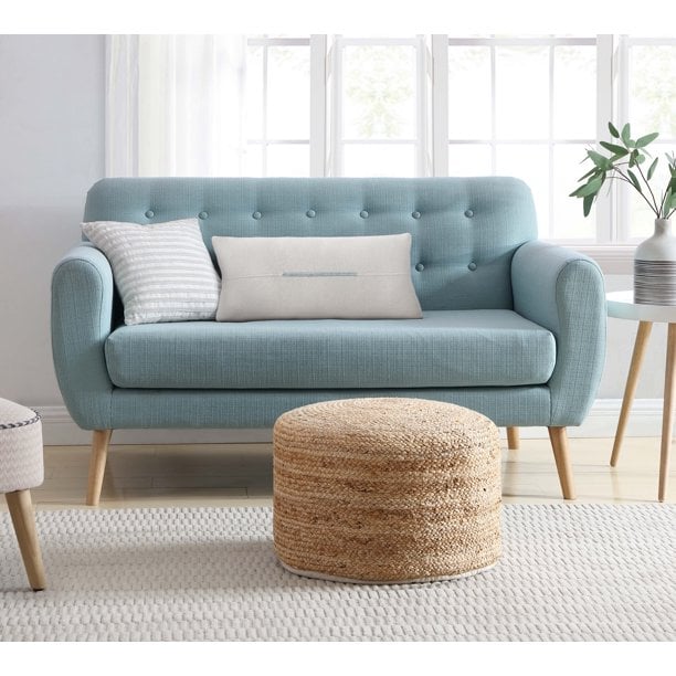 Home Decor Modrn Natural Boho Round Jute Floor Pouf Best New