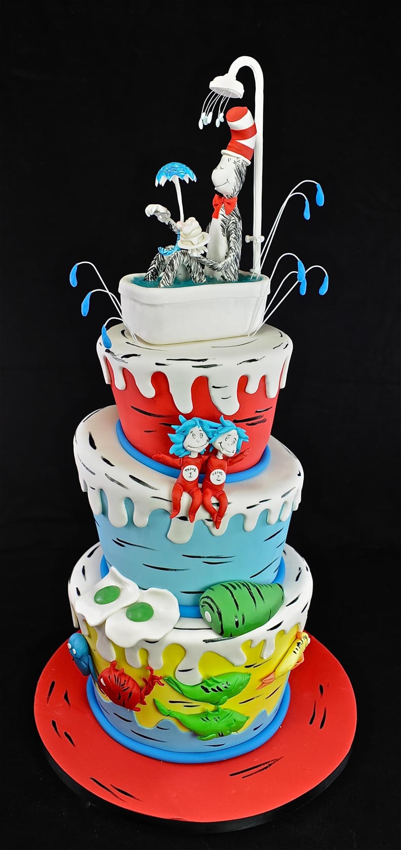 The Cat in the Hat Shower Cake