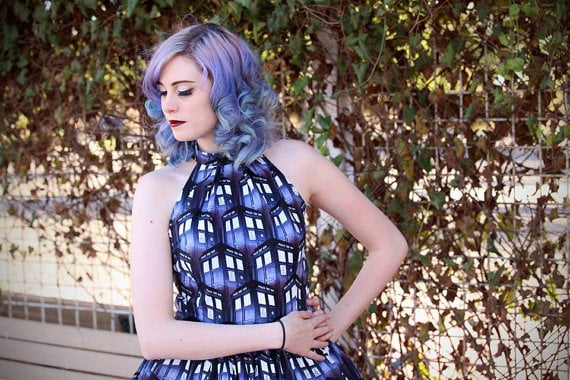 Vintage Style Doctor Who TARDIS Dress