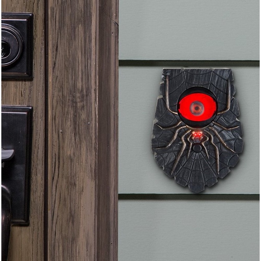 Black Animated Doorbell SpEYEder Decoration