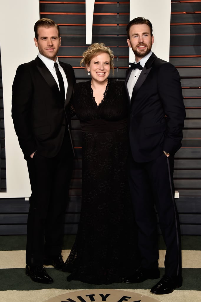 Chris Evans and His Sister at the Oscars 2016