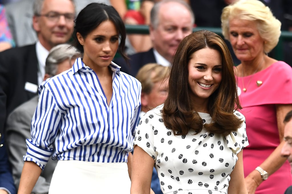 Kate Middleton and Meghan Markle at Wimbledon 2018