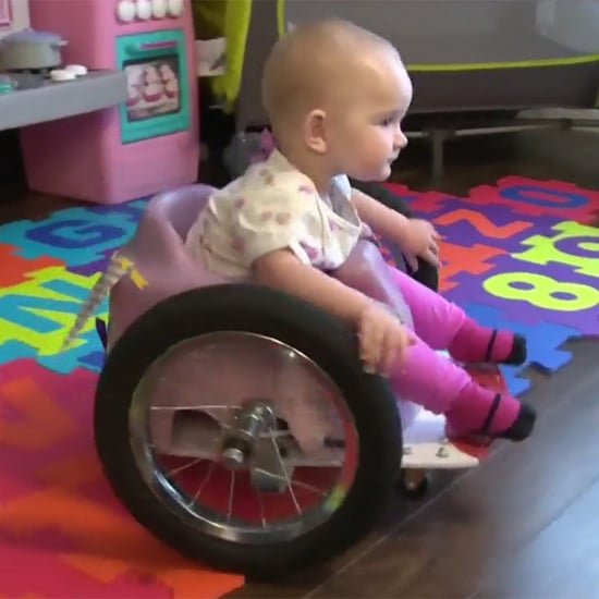 Paralyzed Toddler Gets DIY Wheelchair