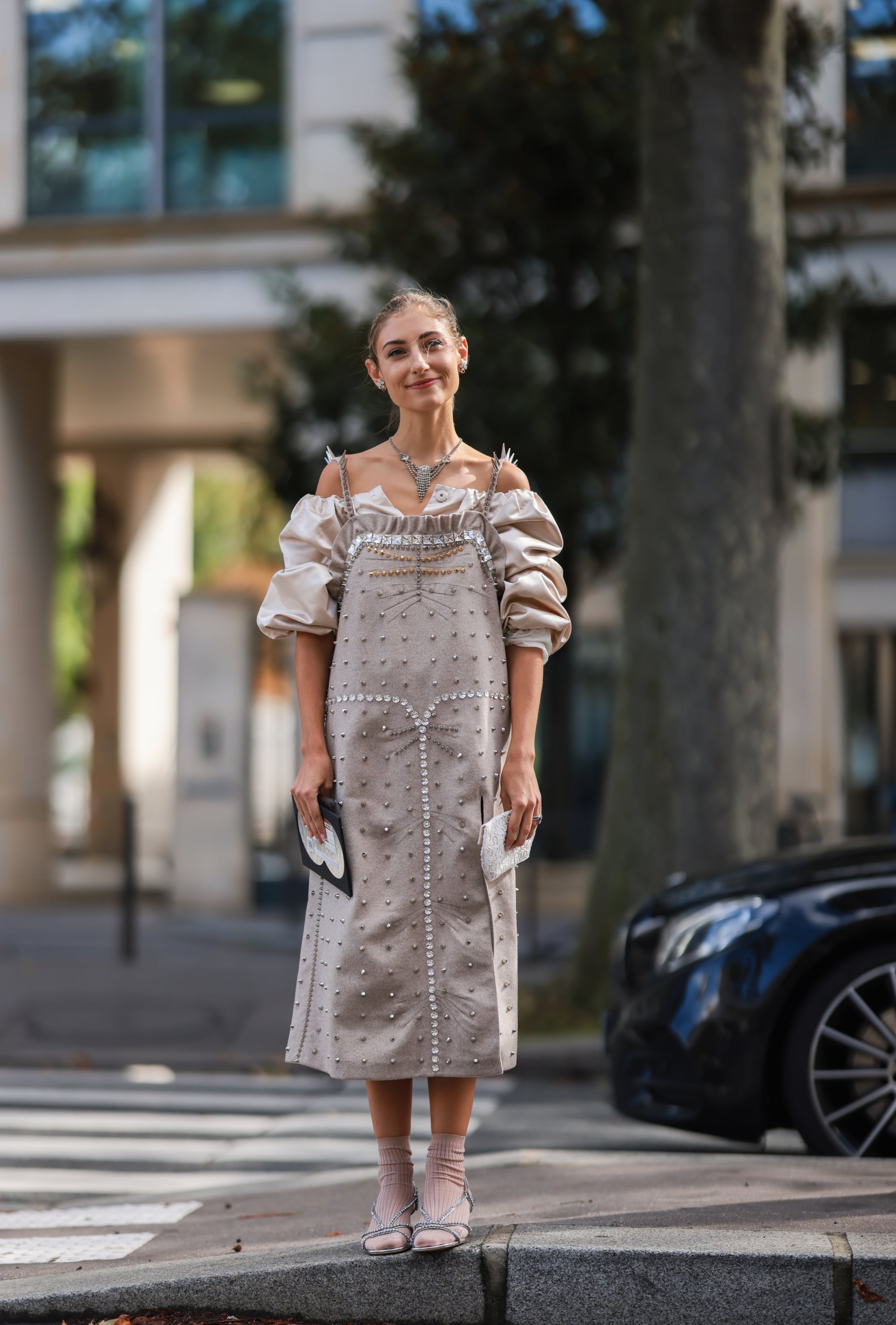 Midi dress cheap and heels