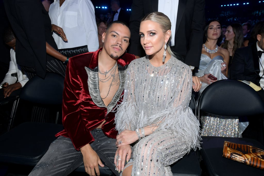 Pictured: Evan Ross and Ashlee Simpson