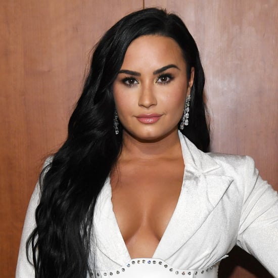 Demi Lovato Red Jelly Nails Engagement Manicure