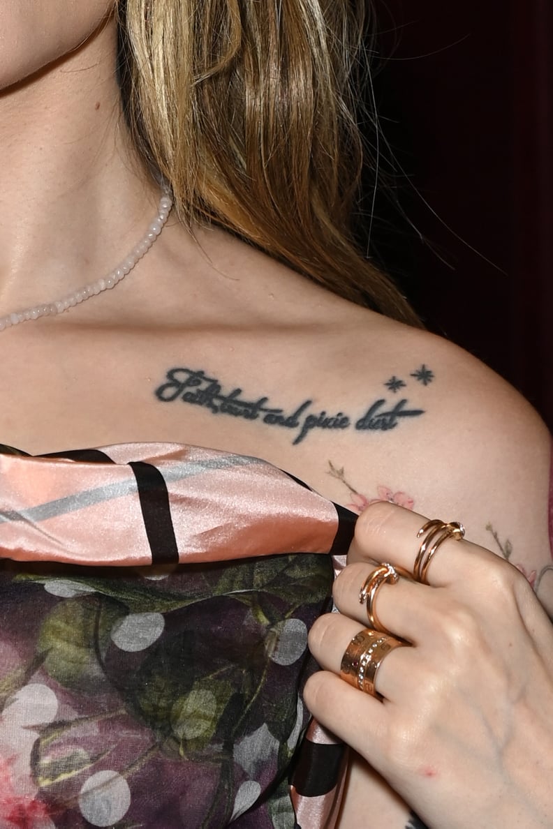 Paris Jackson's "Faith, Trust, and Pixie Dust" Collarbone Tattoo