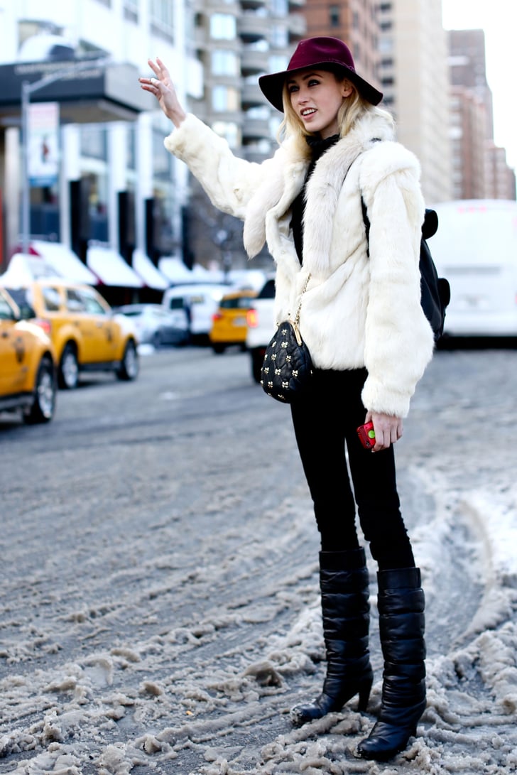 And when slush gets too bad, your best bet is to go with | Snow Street Style Pictures | POPSUGAR ...