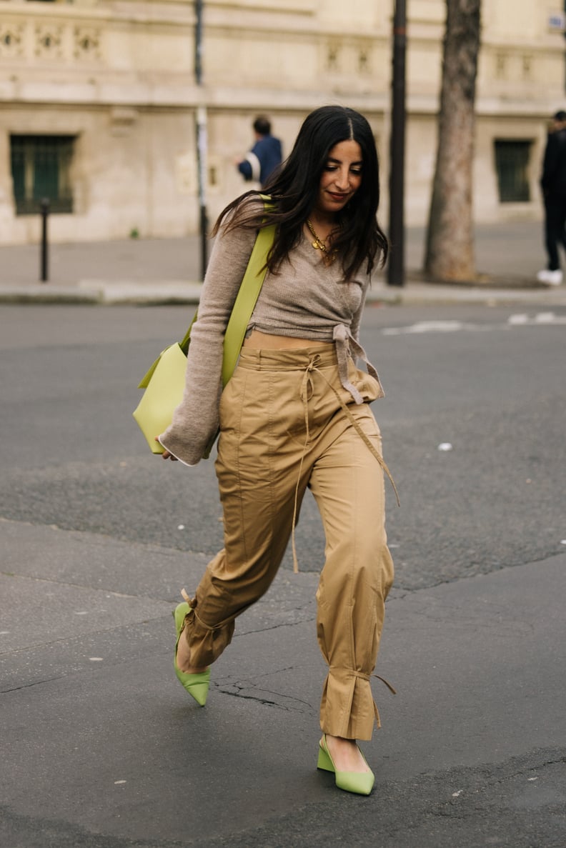 How street style stars in Paris have turned cargo pants into a