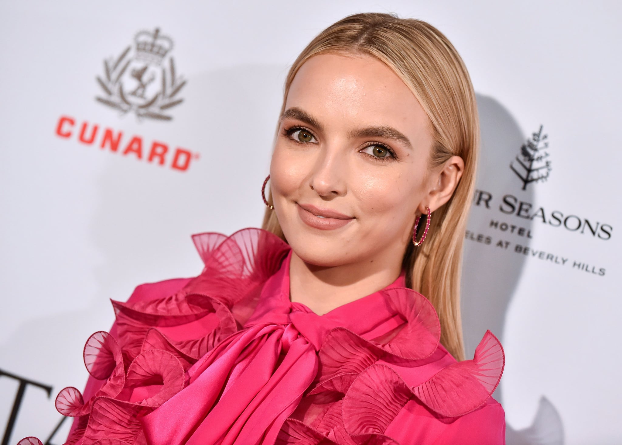 British actress Jodie Comer arrives for the BAFTA Tea Party at Four Seasons Hotel in Los Angeles, California, on January 4, 2020. (Photo by LISA O'CONNOR / AFP) (Photo by LISA O'CONNOR/AFP via Getty Images)