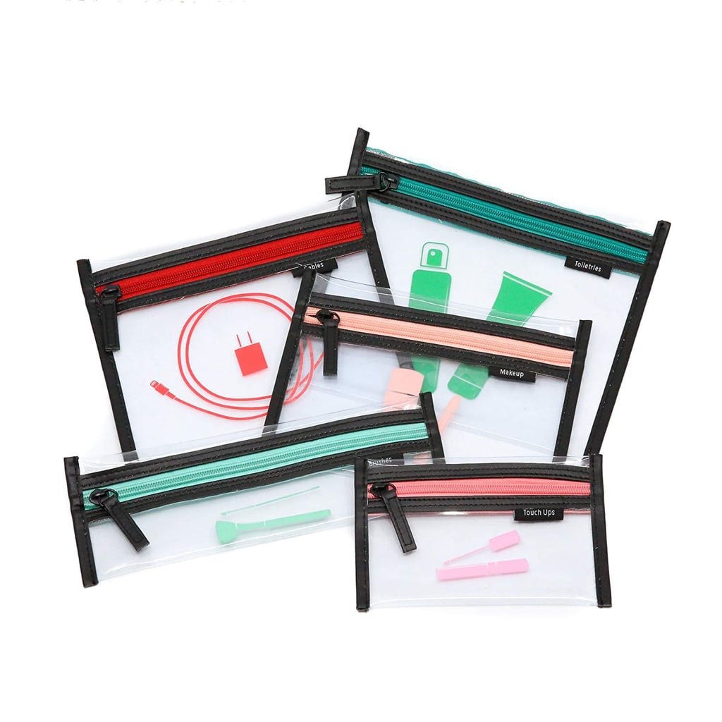 Loteli Jetsetter 5-in1 Clear Cosmetic Bag Set