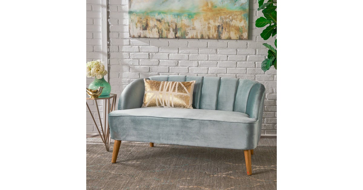 Seafoam blue sale couch