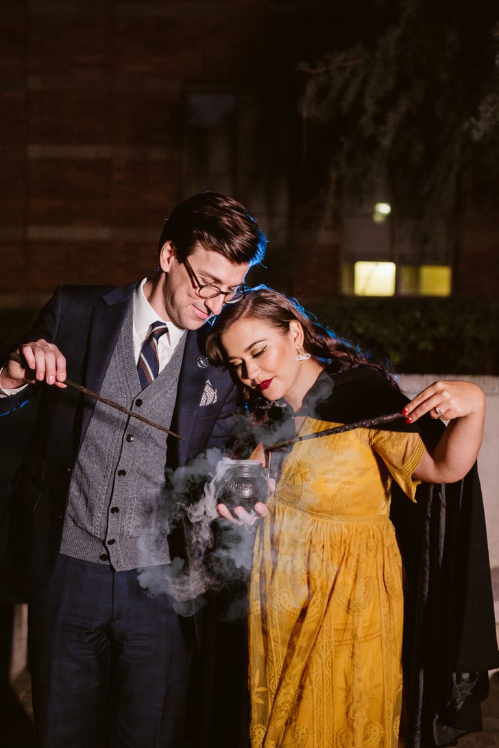 Harry Potter Hufflepuff And Ravenclaw Engagement Photos Popsugar Love