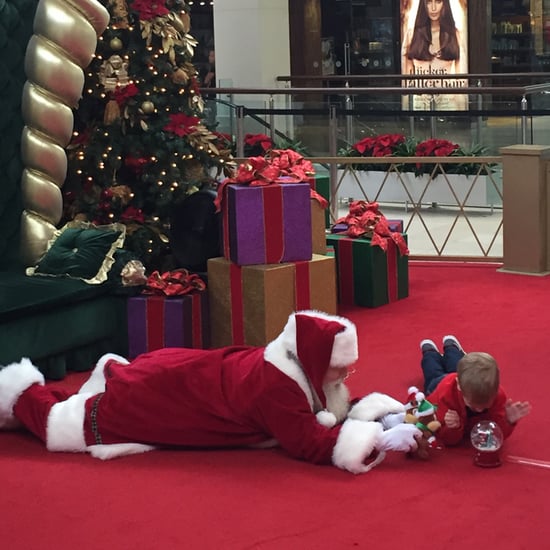 Mall Santa Gets on Floor to Comfort Boy With Autism