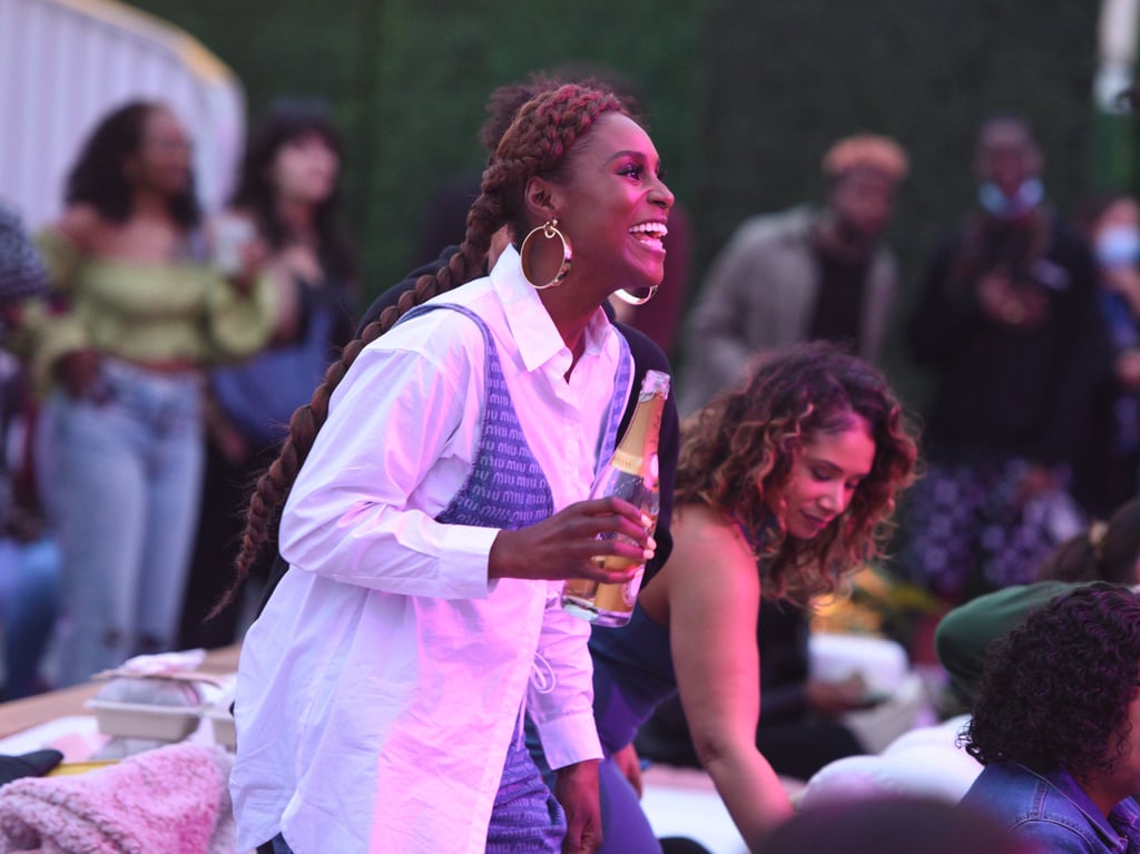 Issa Rae Wears a Denim Miu Miu Bralette at Insecure Fest