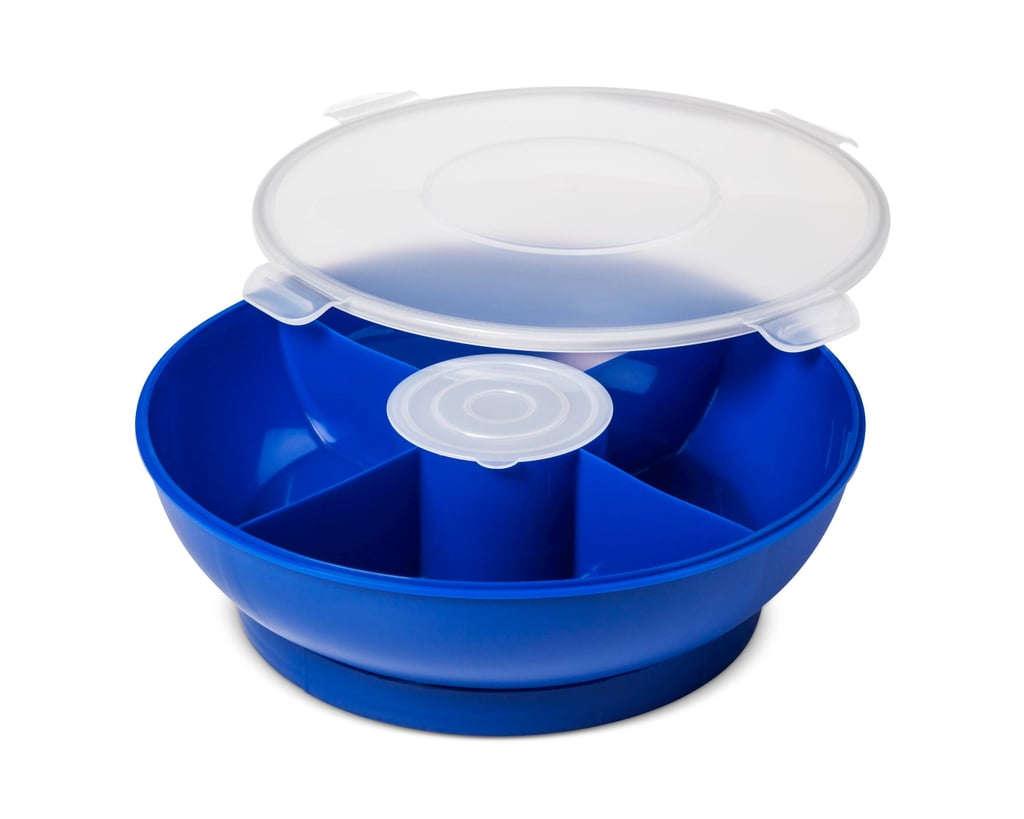 Plastic Round 4 Section Divided Server