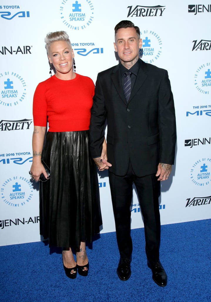 Pink and Carey Hart Red Carpet October 2015