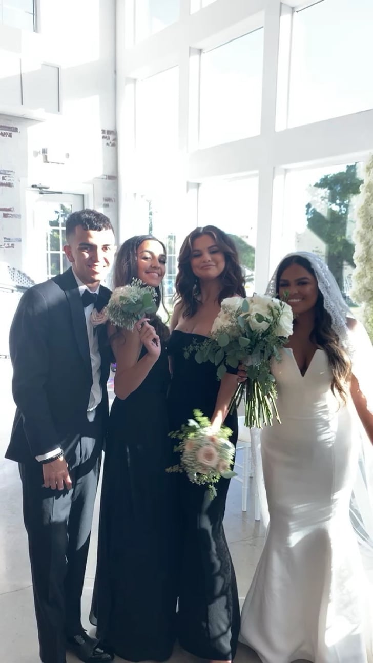 Selena Gomez's Black Bridesmaid Dress