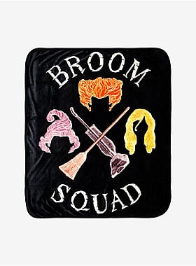 Disney Hocus Pocus Broom Squad Throw Blanket