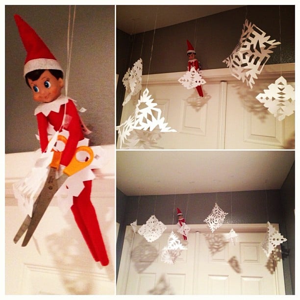 Snowflake Crafts Elf on the Shelf Ideas POPSUGAR Moms Photo 13