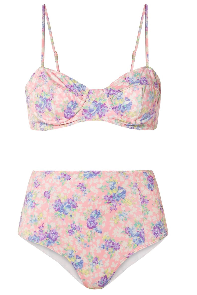 Loveshackfancy Cassandra Floral-Print Bikini Top and Mason Floral-Print Bikini Briefs