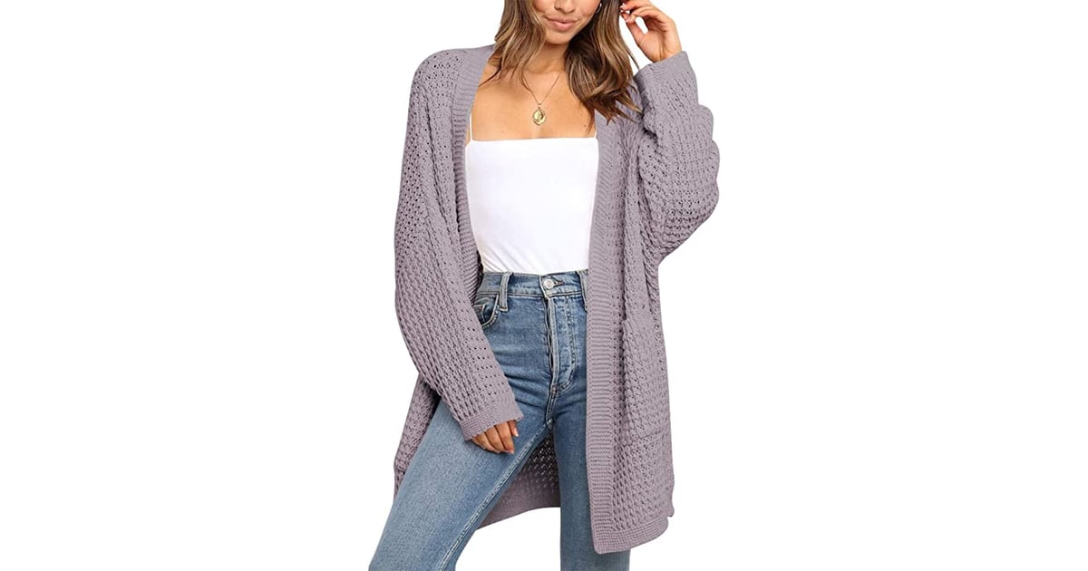 Logene Oversized Knit Long Cardigan Sweater with Pockets | Best Amazon ...