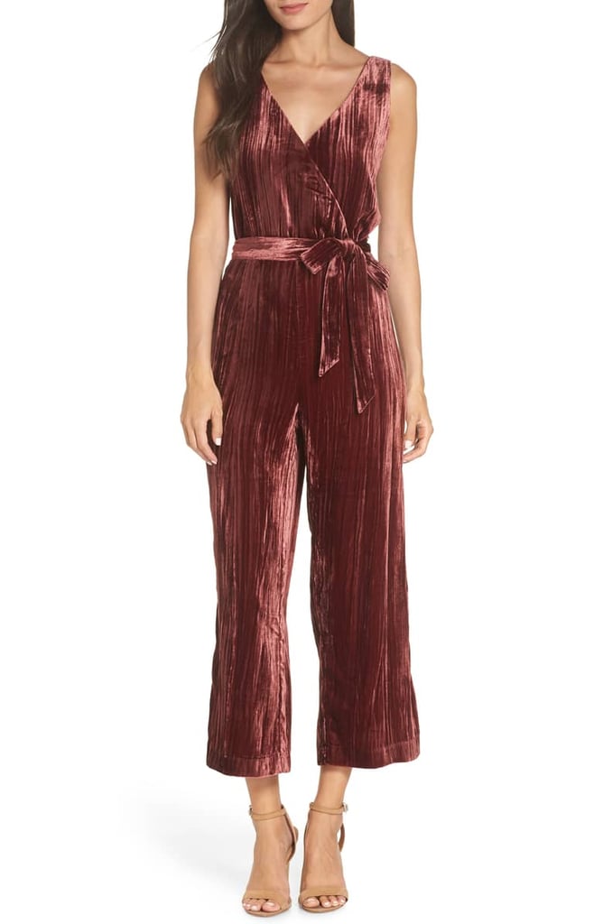 BB Dakota Crinkled Velvet Jumpsuit | Best Velvet Jumpsuits | POPSUGAR ...