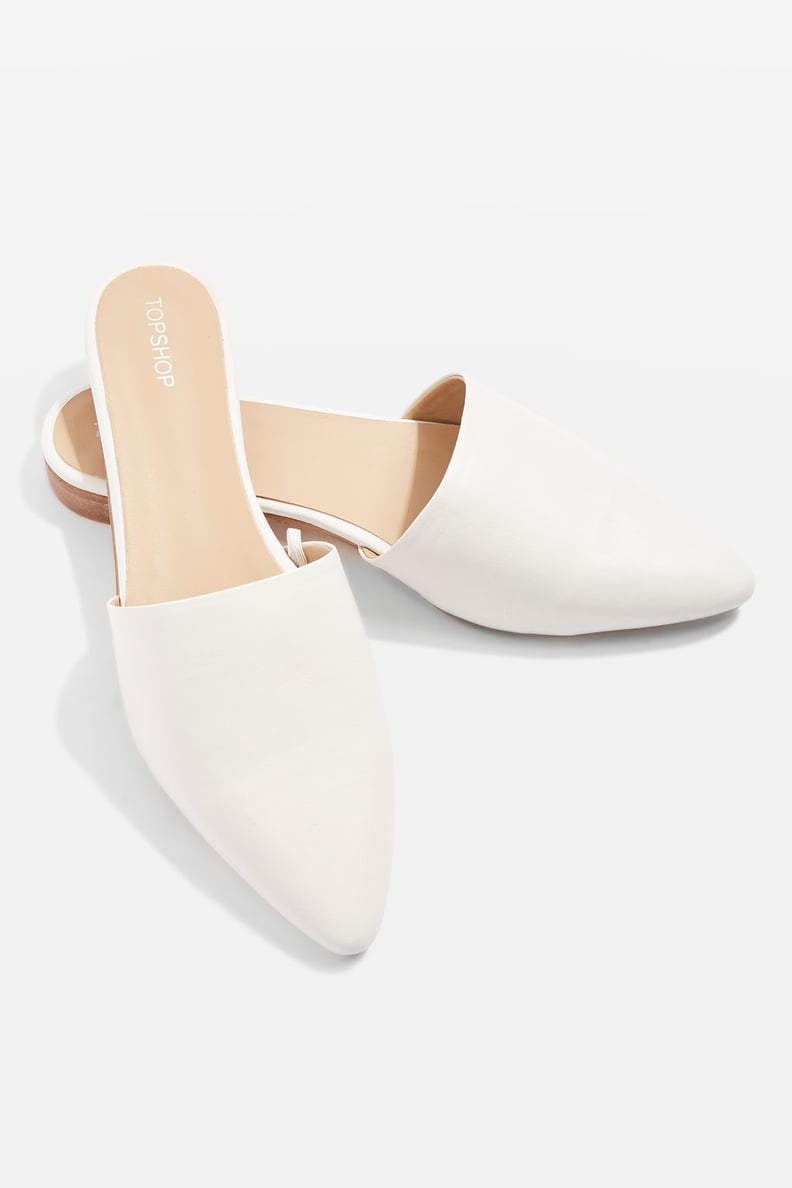 Topshop Angelina Suede Leather Slip-On Mules