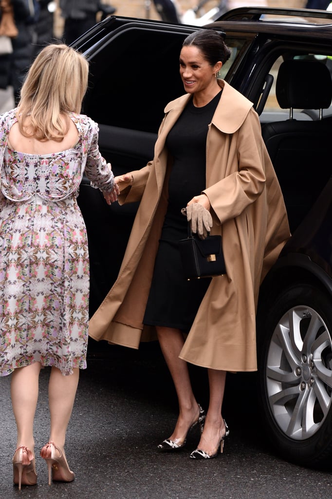 Meghan Markle Cow Print Gianvito Rossi Shoes January 2019