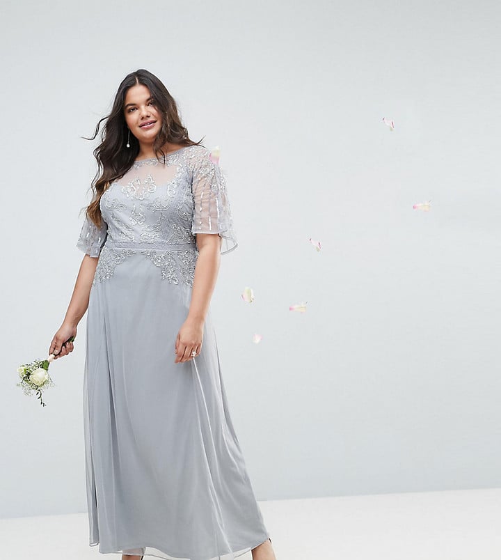 Asos Wedding Embellished Lace Maxi Dress | Plus Size ...