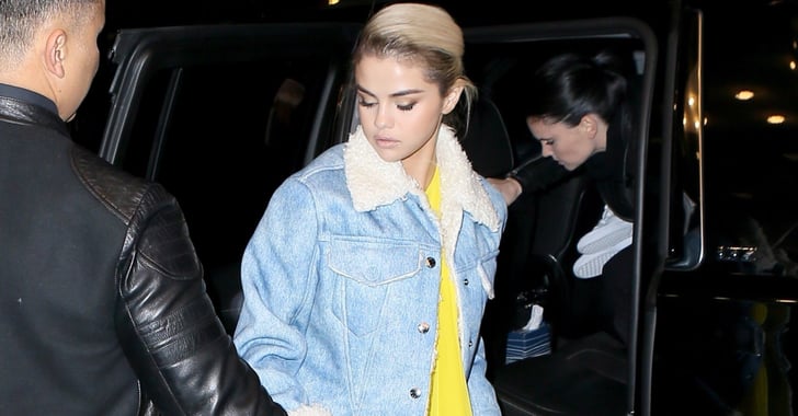Selena Gomez Yellow Calvin Klein Dress | POPSUGAR Fashion