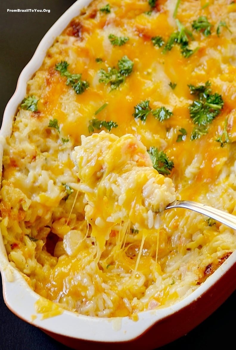 Ham and Cheese Baked Rice
