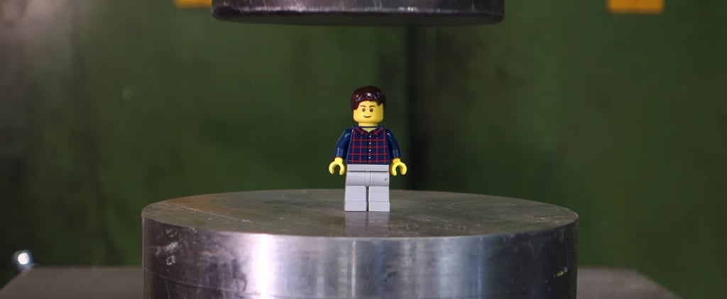 Hydraulic Press Crushing Legos