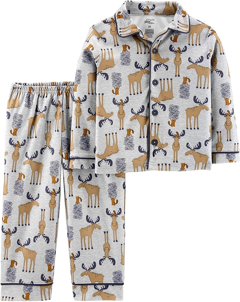 Simple Joys by Carter's Baby and Toddler Boys' 2-Piece Coat-Style Pajama Set