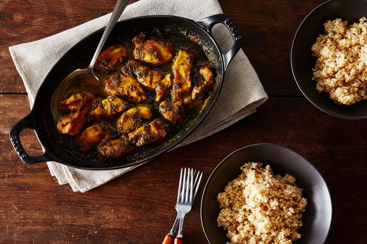 Maple-Curry Chicken With Kale