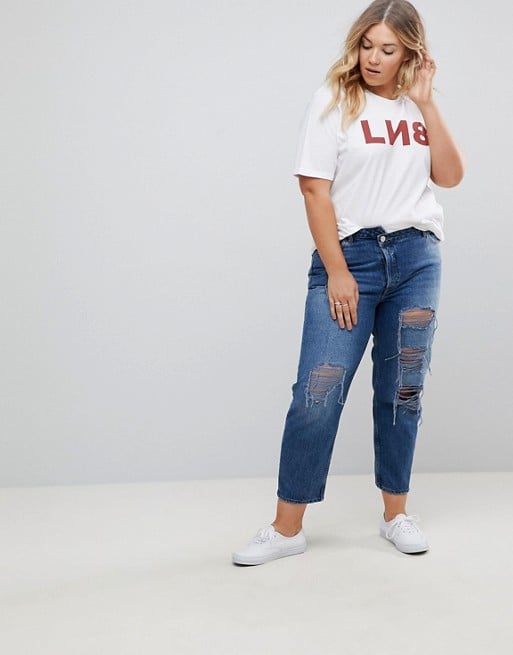 Asos Curve Recycled Florence Authentic Straight Leg Jeans