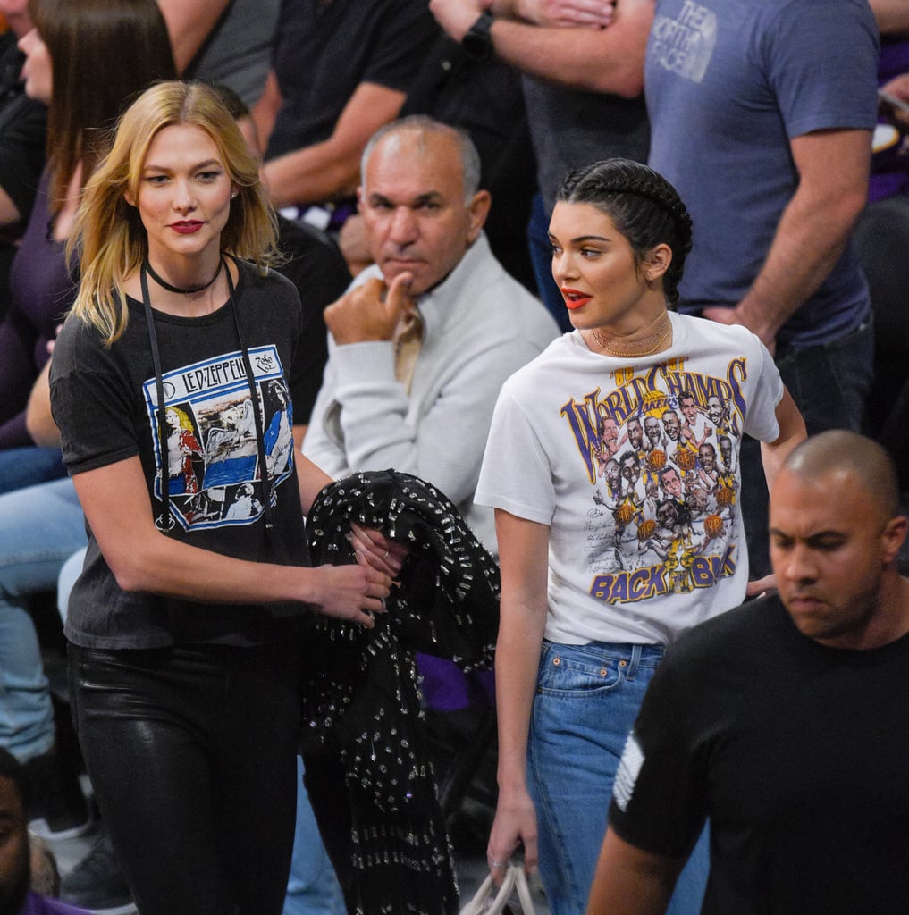 Kendall Jenner's Lakers T-Shirt October 2016