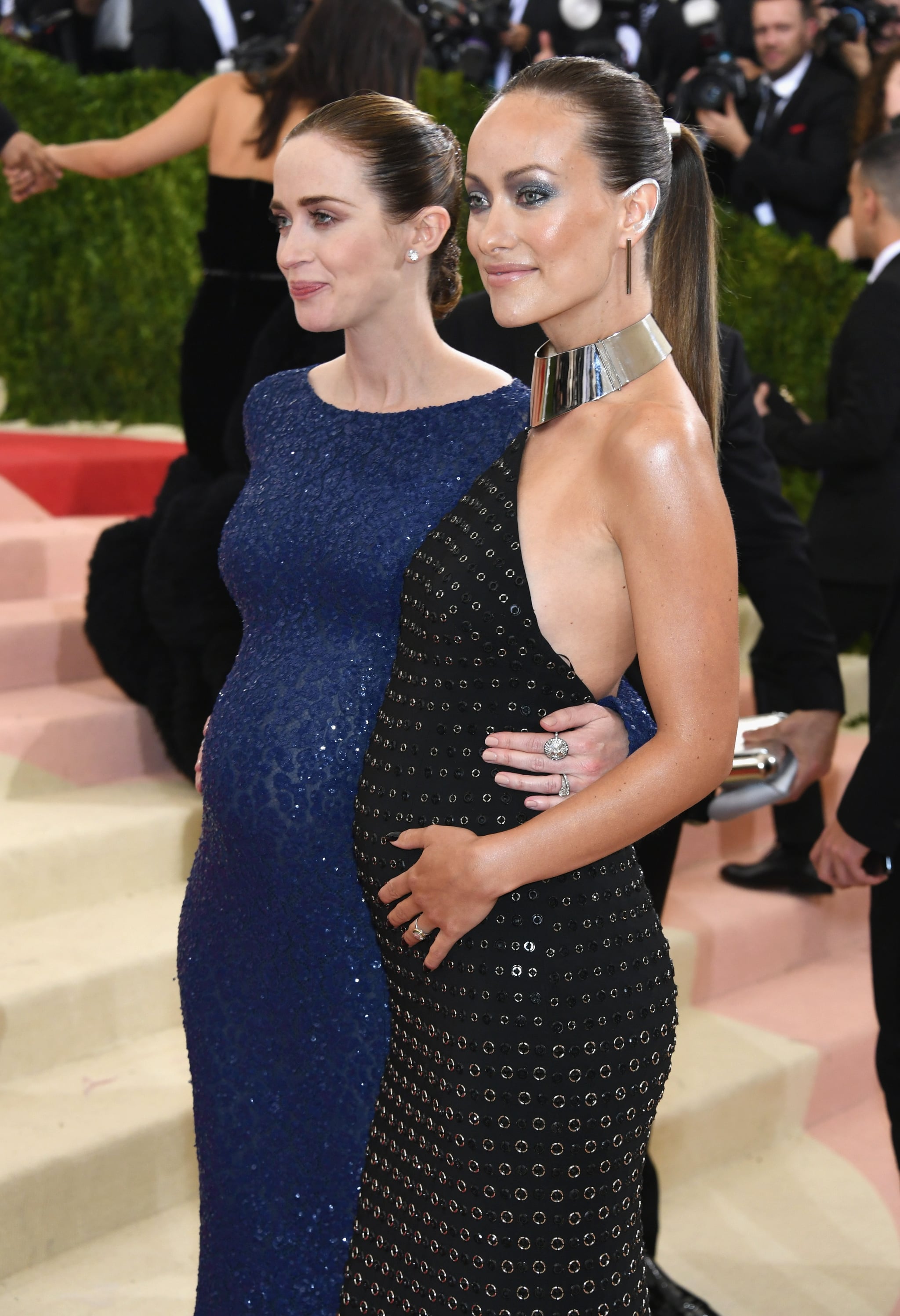 Emily Blunt And Olivia Wilde The Met Gala Hosted The Most Famous Baby Bumps This Year Popsugar Celebrity Photo 3