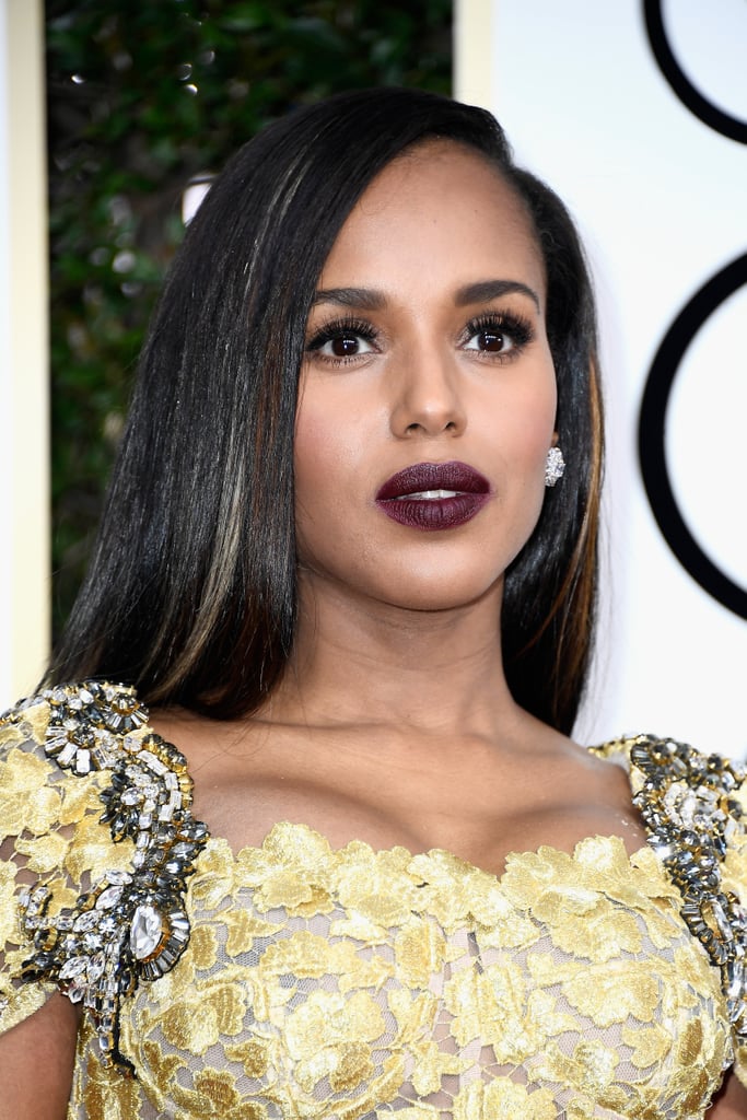 Kerry Washington's Hair and Makeup at the 2017 Golden Globes