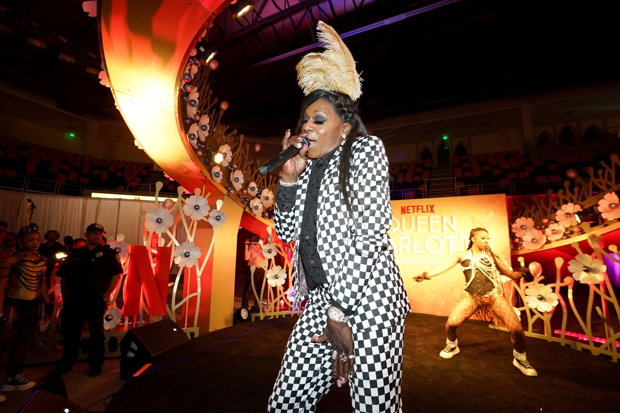 NEW ORLEANS, LOUISIANA - APRIL 15: Big Freedia performs onstage during the Queen Charlotte Spring Waltz at Xavier University on April 15, 2023 in New Orleans, Louisiana. (Photo by Erika Goldring/Getty Images for Netflix)