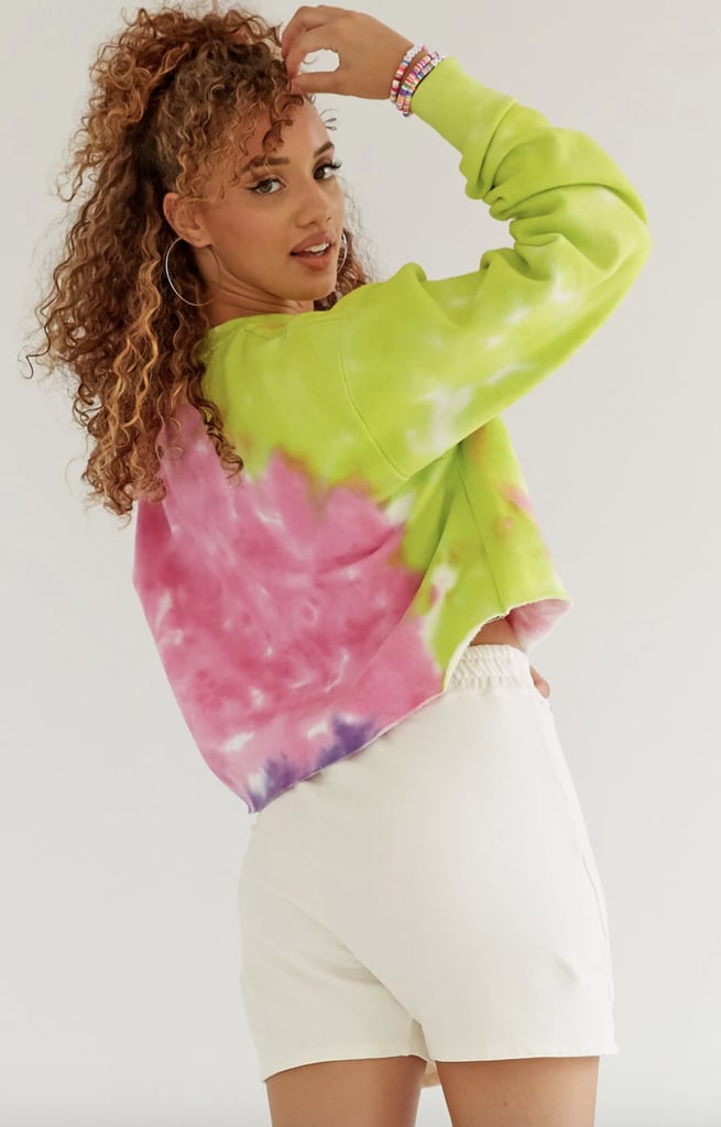 Dana Scott Neon Neapolitan Cropped Sweater