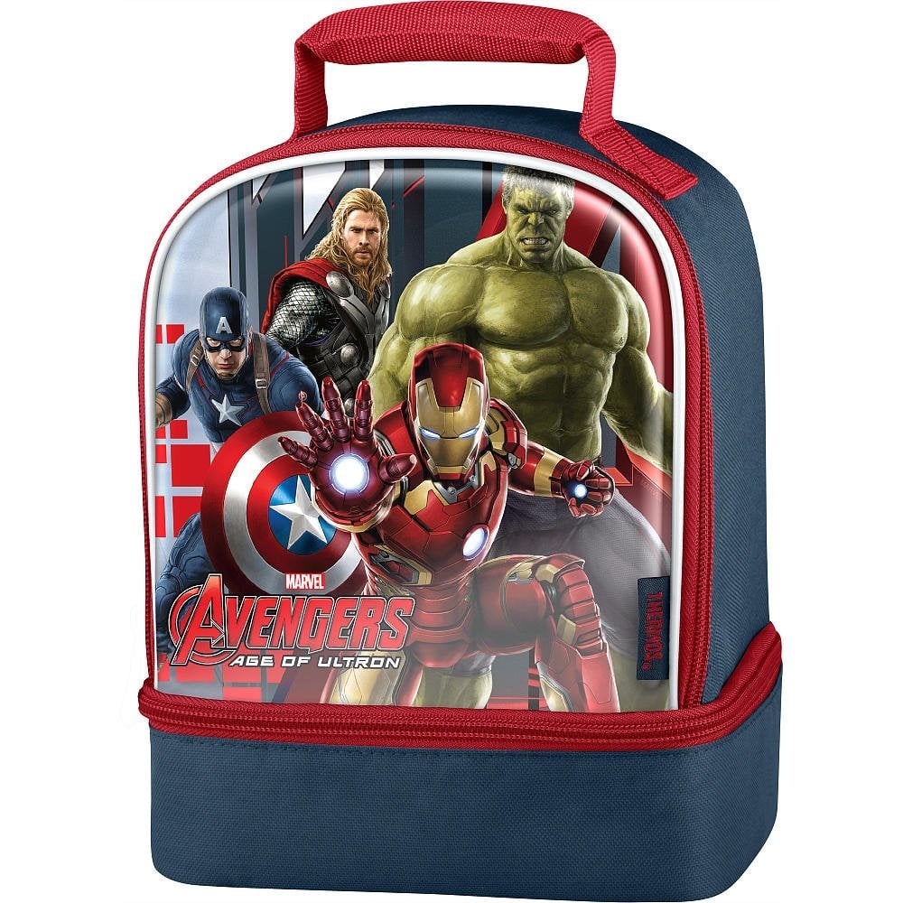 superhero backpack and lunchbox