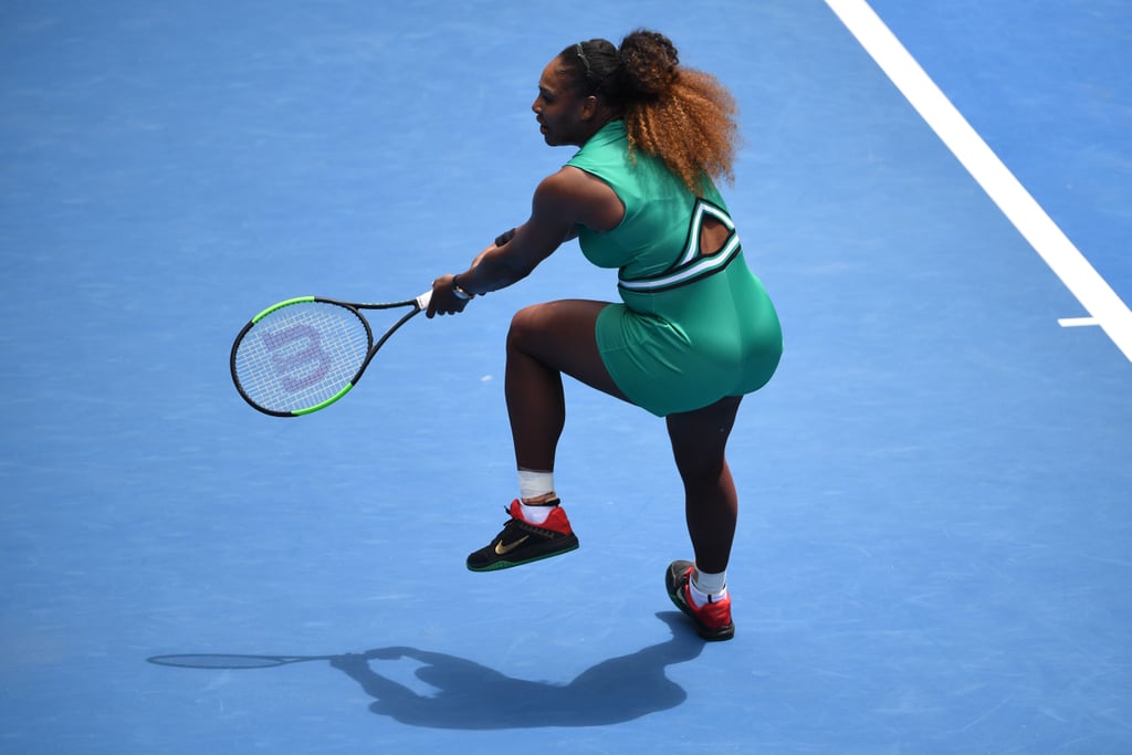 Serena Williams's Green Bodysuit at the Australian Open 2019