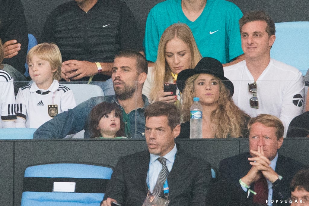 Shakira and Gerard hung out in the stands.