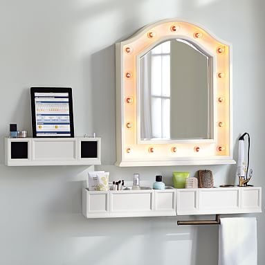 Hannah Beauty Mirror + Shelves
